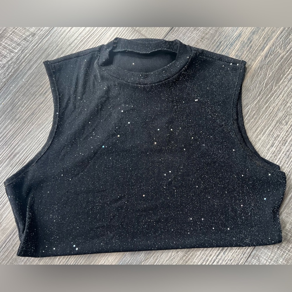 SHEIN Glittery Black 2XL Bodysuit - Picture 3 of 5